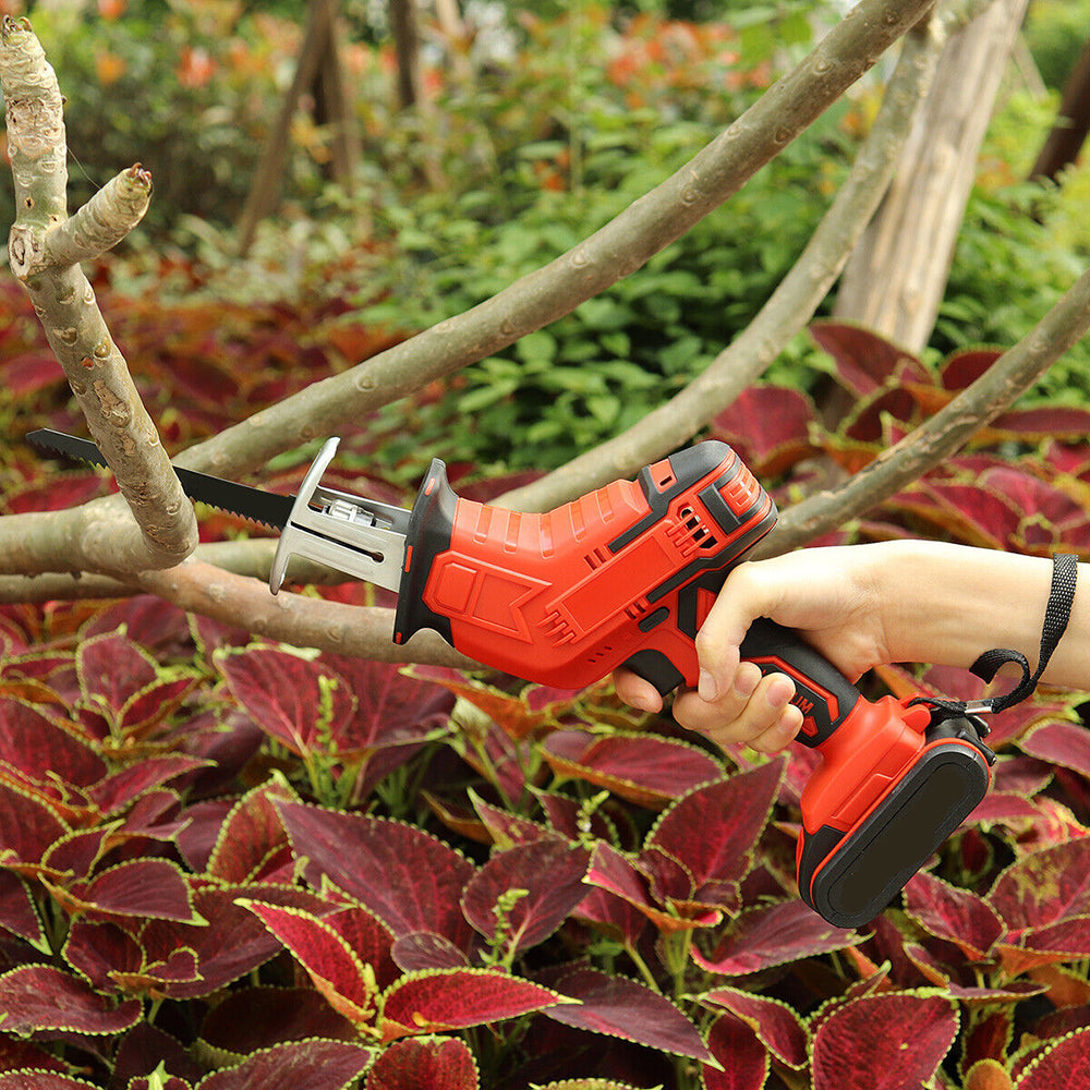 Red Cordless Electric Reciprocating Saw Cutter w+ Blades For Makita Battery V201-FDZ0030RE8AU