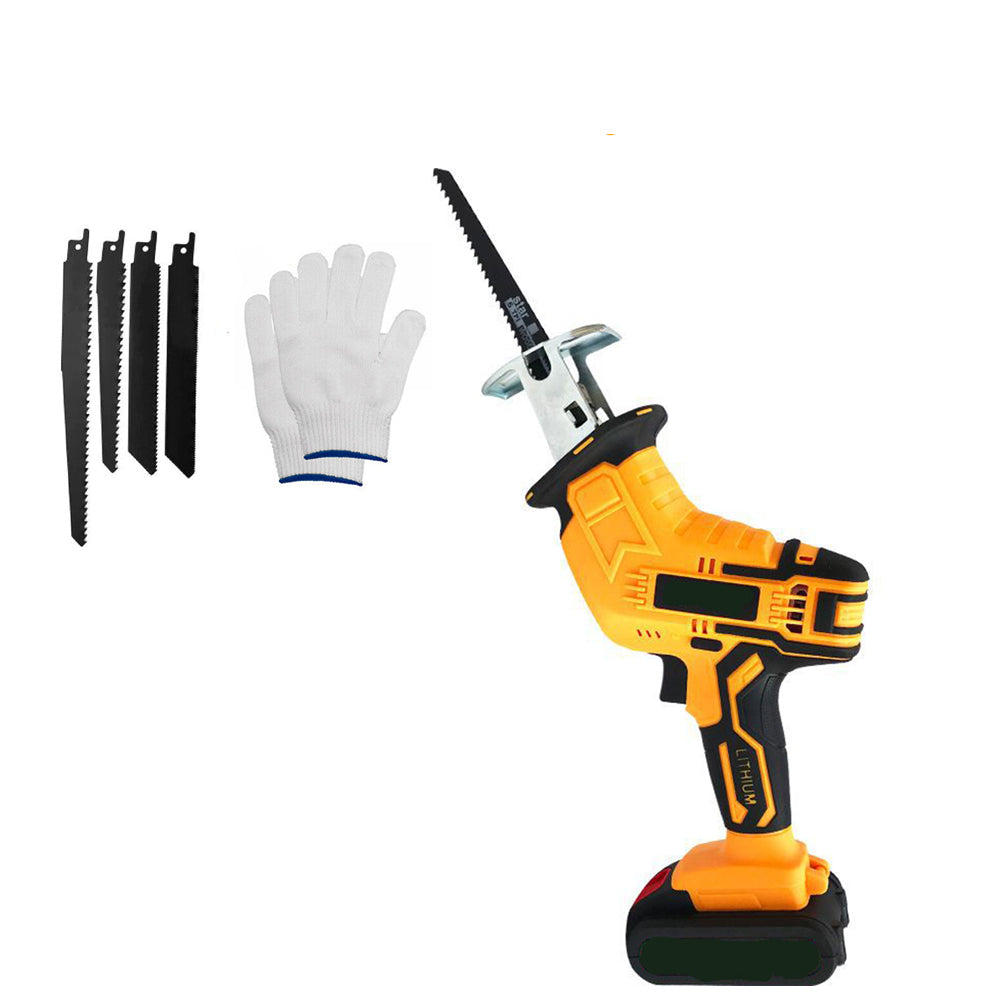 Yellow Cordless Electric Reciprocating Saw Cutter w+ Blades For Makita Battery V201-FDZ0030YL8AU