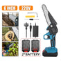 6" Mini Cordless Electric Chainsaw 2X Battery Powered Wood Cutter Rechargeable V201-FDZ0036BU8AU