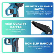 6" Mini Cordless Electric Chainsaw 2X Battery Powered Wood Cutter Rechargeable V201-FDZ0036BU8AU
