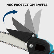6" Mini Cordless Electric Chainsaw 2X Battery Powered Wood Cutter Rechargeable V201-FDZ0036BU8AU