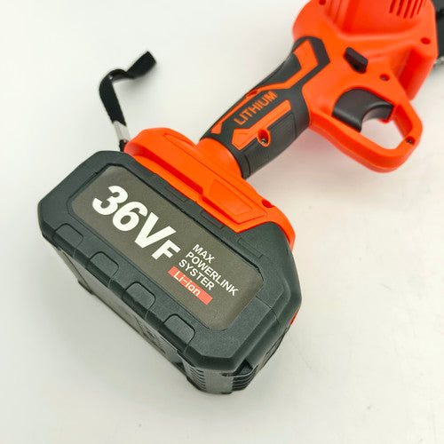 6" Mini Orange Cordless Electric Chainsaw 2X Battery-Powered Wood Cutter Rechargeable V201-FDZ0036OR8AU