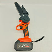 6" Mini Orange Cordless Electric Chainsaw 2X Battery-Powered Wood Cutter Rechargeable V201-FDZ0036OR8AU