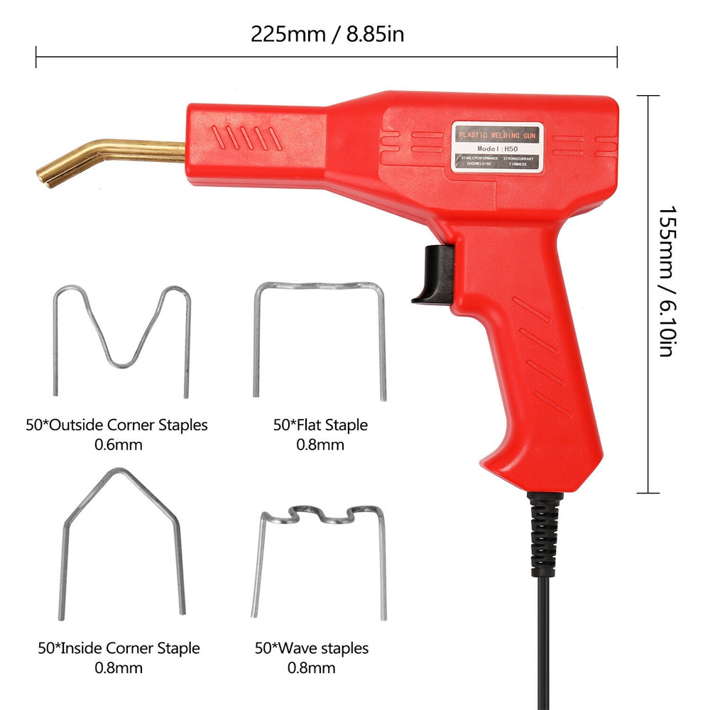 Handy Plastic Welder Garage Repair Welding Tool Kit Hot Staplers Bumper Machine V201-FDZ0065BL8AU