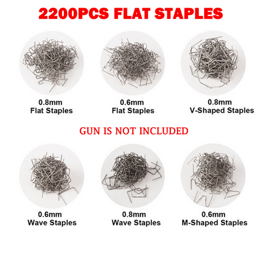2200PCS Plastic Welder Garage Tool Hot Staple Staplers Bumper Repair Welding Kit V201-FDZ0066BL8AU