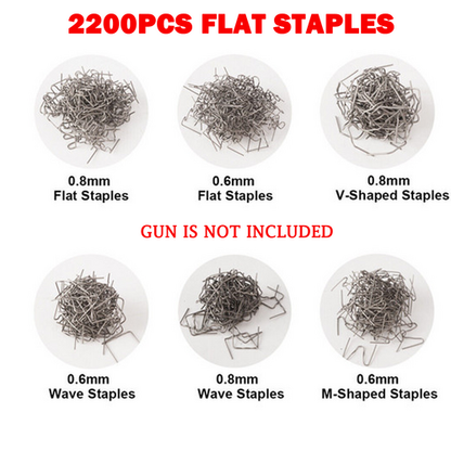 2200PCS Plastic Welder Garage Tool Hot Staple Staplers Bumper Repair Welding Kit V201-FDZ0066BL8AU
