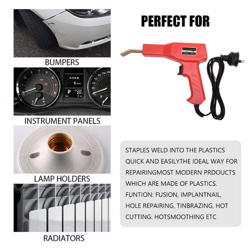 Plastic Welder Garage Tool Hot Staple Staplers Bumper Repair Welding Machine Kit V201-FDZ0067BL8AU
