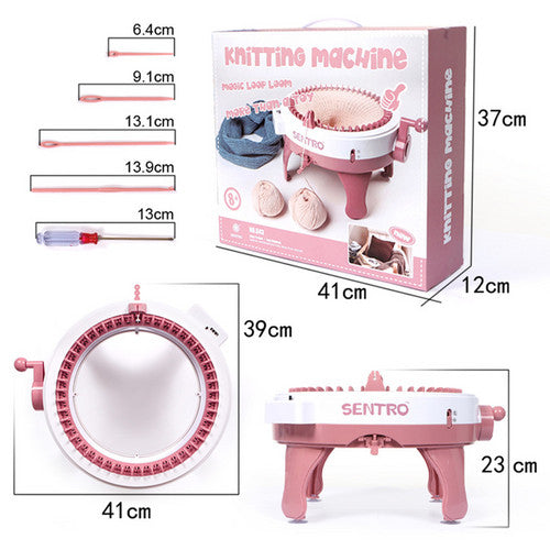 48 Needles DIY Knitting Machine Weaving Swift Yarn Fiber String Ball Wool Winder V201-FDZ0448PI8AU