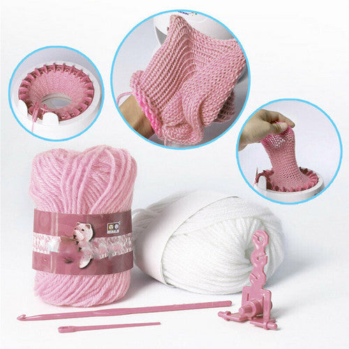 48 Needles DIY Knitting Machine Weaving Swift Yarn Fiber String Ball Wool Winder V201-FDZ0448PI8AU