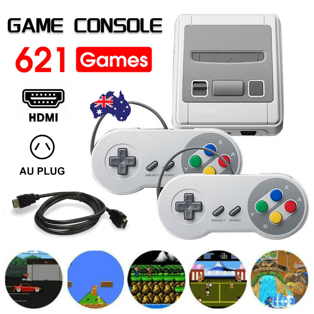 621-IN-1 Retro Classic Mini Handheld Game Console TV HDMI 2 Controller Gamepad V201-FDZ0621GR8AU