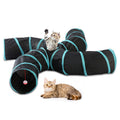Pet Cat Kitten Puppy 4-Way Tunnel Play Toy Foldable Funny Exercise Tunnel Rabbit V201-FDZ0727BL8AU