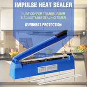 300mm Impulse Heat Sealer Sealing SAA Machine Electric Plastic Poly Bag V201-FDZ0812DB8AU