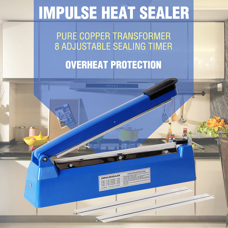 300mm Impulse Heat Sealer Sealing SAA Machine Electric Plastic Poly Bag V201-FDZ0812DB8AU