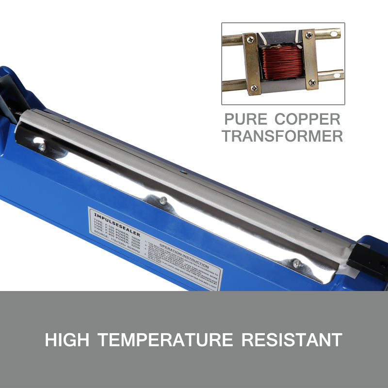 300mm Impulse Heat Sealer Sealing SAA Machine Electric Plastic Poly Bag V201-FDZ0812DB8AU