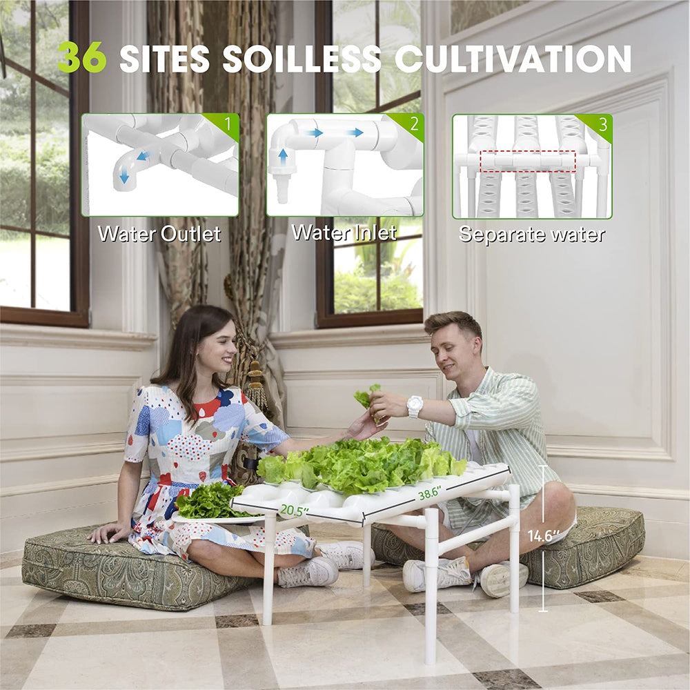 36 Sites Hydroponic Grow Tool Kits Vegetable Garden System 220V Water Pump V201-FDZ1128WH8AU