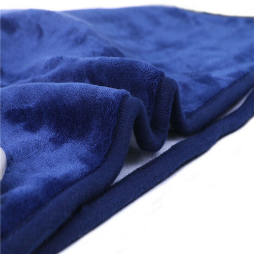 Double-side Flannel Heated Electric Throw Rug Blanket Fast Heating Warm Washable BLUE V201-FDZ1316BU8AU