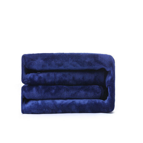 Double-side Flannel Heated Electric Throw Rug Blanket Fast Heating Warm Washable BLUE V201-FDZ1316BU8AU