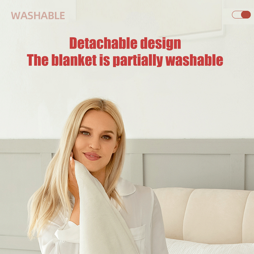 Double-side Flannel Heated Electric Throw Rug Blanket Fast Heating Warm Washable RED V201-FDZ1316RE8AU