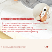Double-side Flannel Heated Electric Throw Rug Blanket Fast Heating Warm Washable RED V201-FDZ1316RE8AU