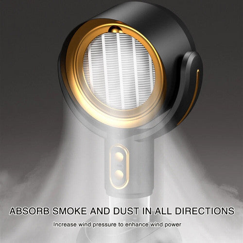 Portable Smoke Away Purifier Fan Smoke Fan for Indoor Cook Smoking with Filter GOLD V201-FDZ1528BG8AU