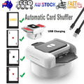 2 Deck Automatic Card Shuffler Board Game Poker Playing Cards Shuffling Machine V201-FDZ1530WH8AU