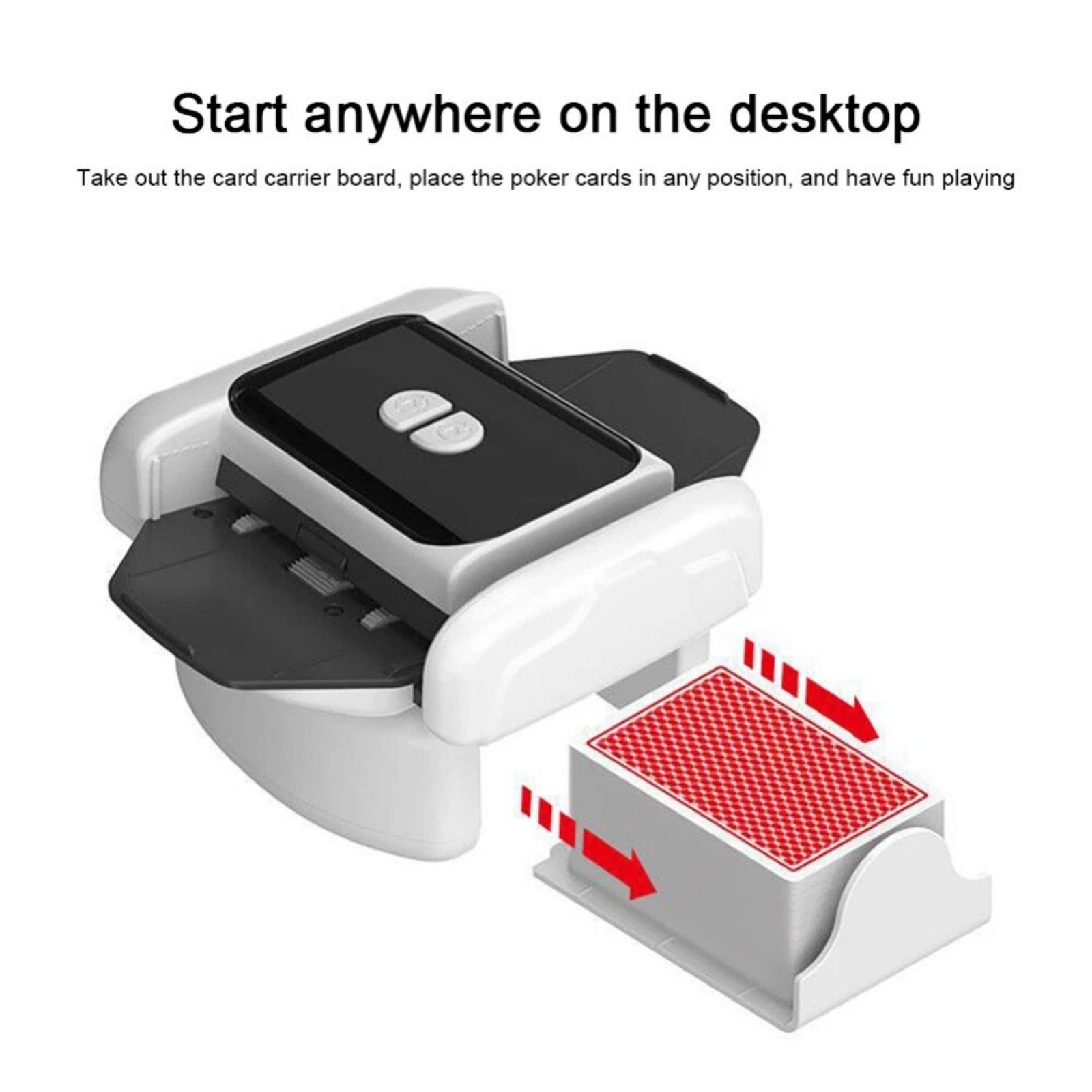 2 Deck Automatic Card Shuffler Board Game Poker Playing Cards Shuffling Machine V201-FDZ1530WH8AU