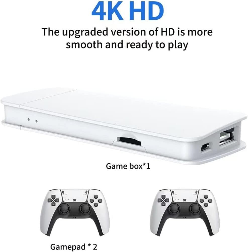 M15 40000+4K HDMI TV Video Game Stick Retro Gaming Console 2 Wireless Controller V201-FDZ1612WH8AU