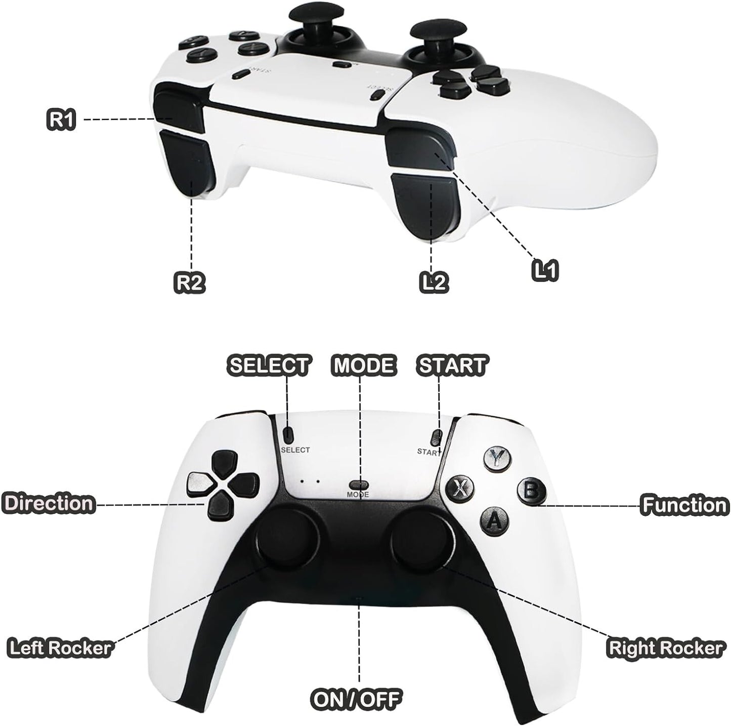 M15 40000+4K HDMI TV Video Game Stick Retro Gaming Console 2 Wireless Controller V201-FDZ1612WH8AU