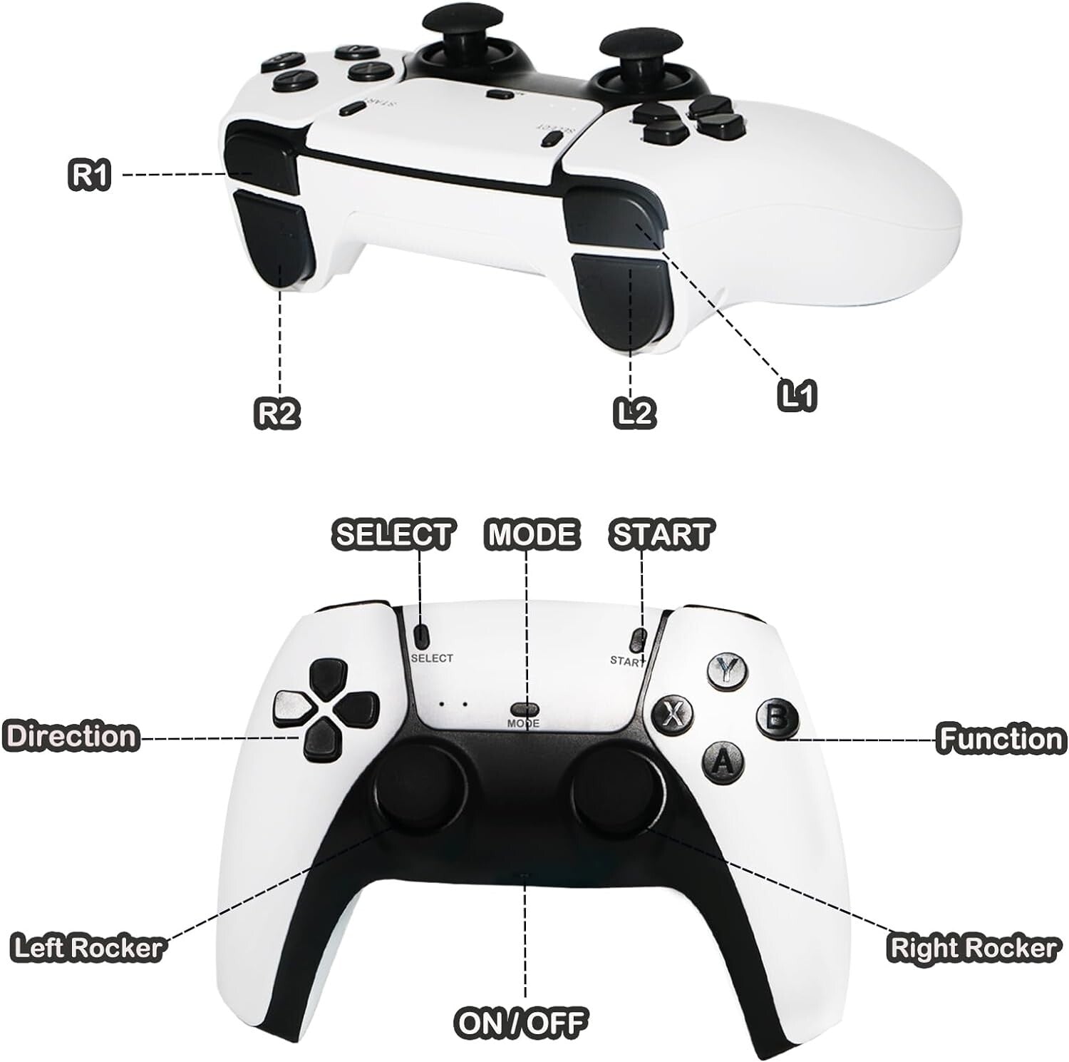 M15 40000+4K HDMI TV Video Game Stick Retro Gaming Console 2 Wireless Controller V201-FDZ1612WH8AU