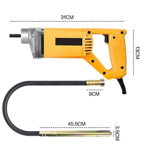 Portable Handheld Electric Concrete Cement Mixing Vibrator w/Flexible Hose MAX1800W V201-FDZ2000YL8AU