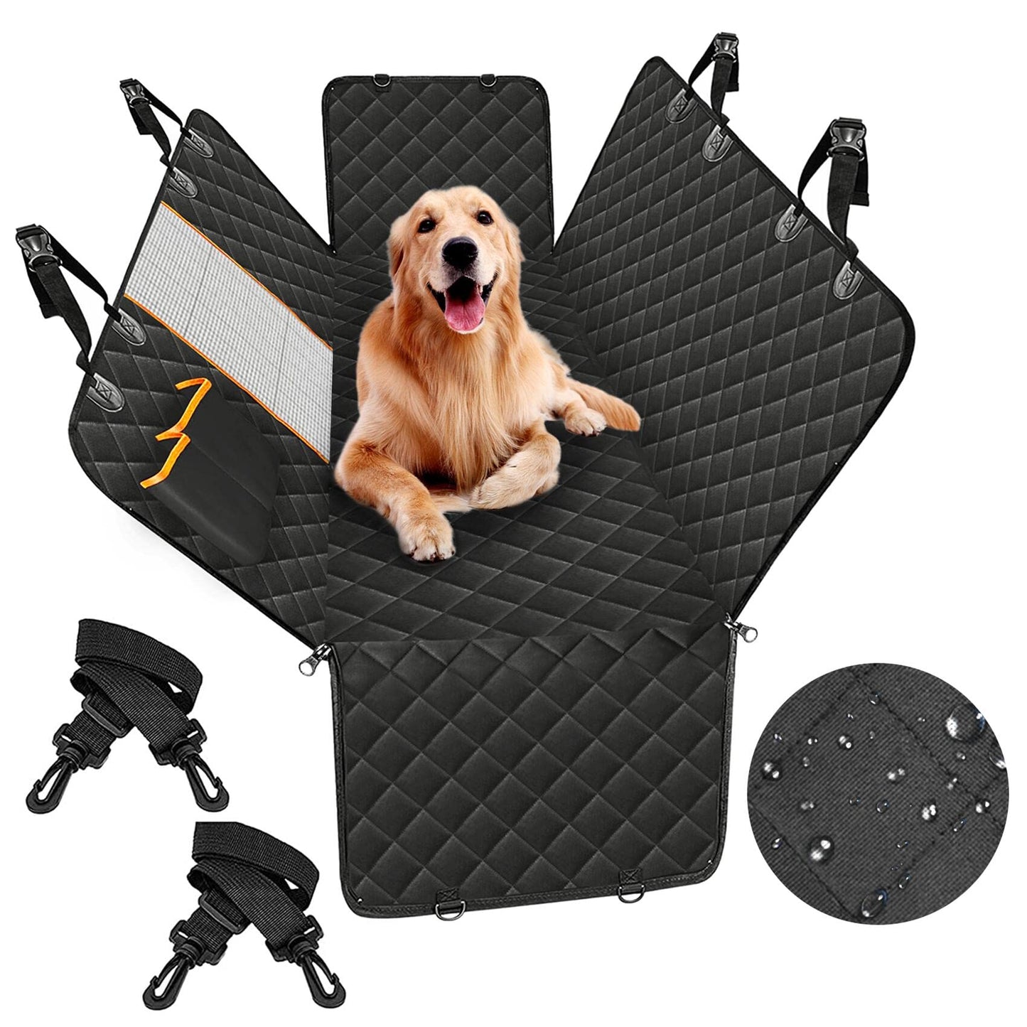 Premium Waterproof Pet Cat Dog Back Car Seat Cover Hammock Nonslip Protector Mat V201-FDZ2350BL8AU