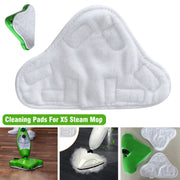 5PCS Stick On White Washable Cleaning Pads Microfiber For X5 Steam Mop H20 H2O V201-FDZ4214WH5AU