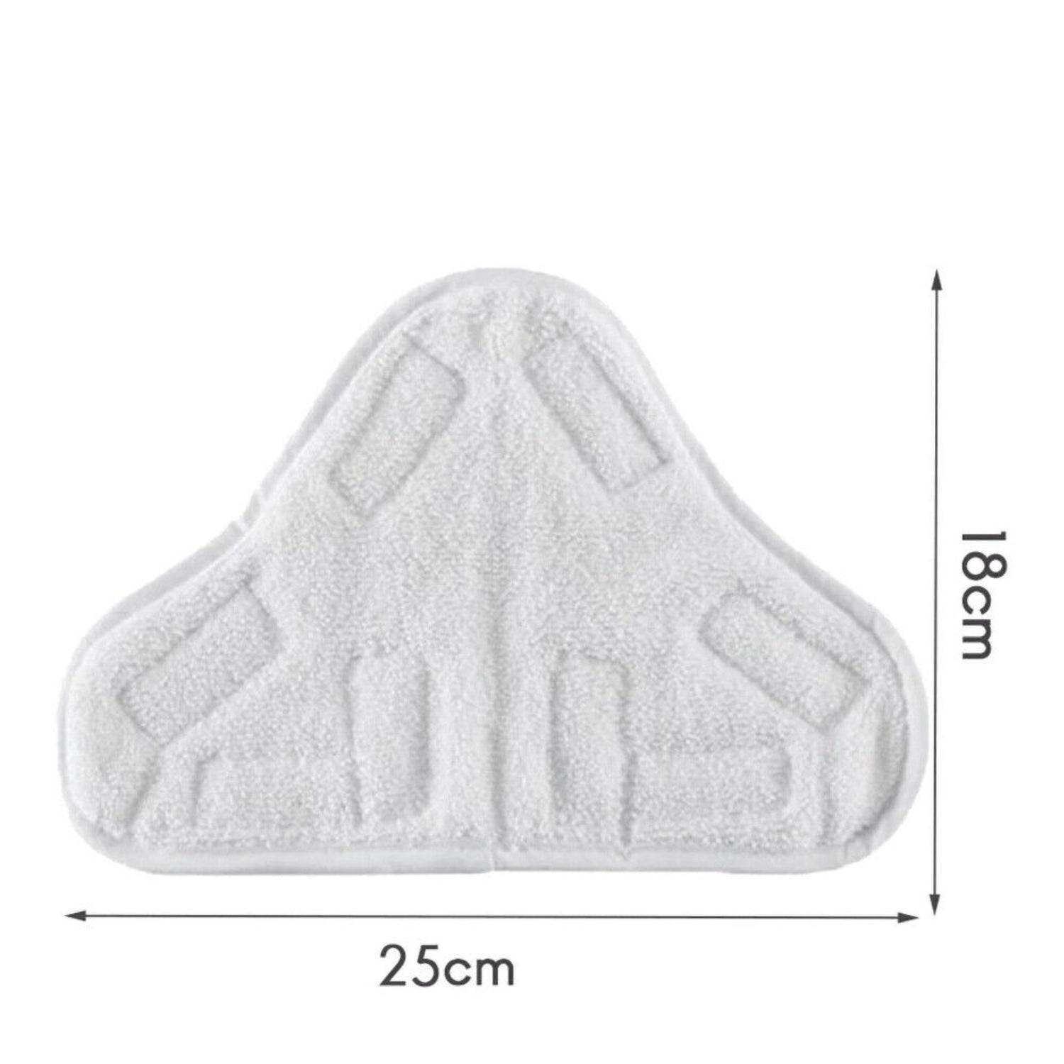 5PCS Stick On White Washable Cleaning Pads Microfiber For X5 Steam Mop H20 H2O V201-FDZ4214WH5AU