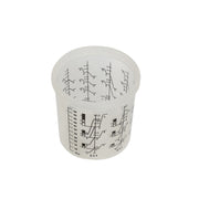 50 Sets Paint Spray Gun Cup Lids Liners Kit with Micron Filter 600ML Clear V201-FDZ6050WH8AU