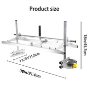 Chainsaw Mill For Saws 14"-36" Bar Furniture Making Wood Cutting Aluminum Steel V201-FDZ8836SI8AU