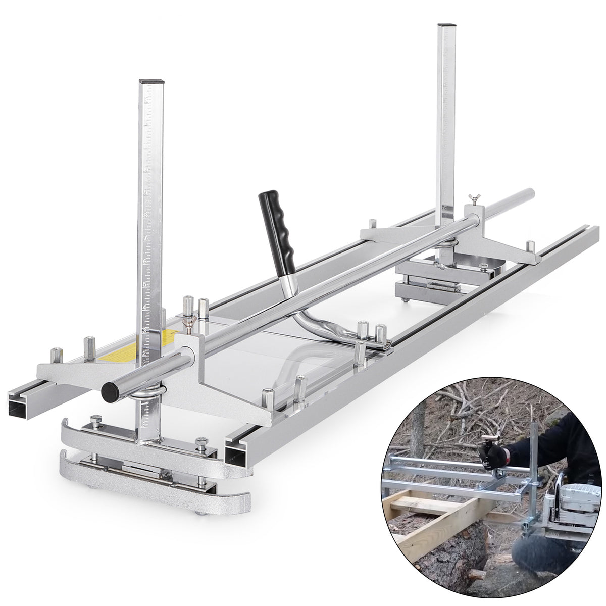 Chainsaw Mill For Saws 14"-36" Bar Furniture Making Wood Cutting Aluminum Steel V201-FDZ8836SI8AU