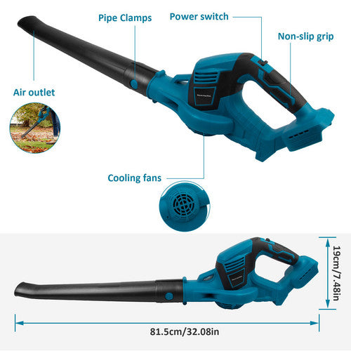 Cordless Leaf Blower Dust Tools Garden Lightweight for Makita 18V Battery AU V201-FUN0036BU8AU