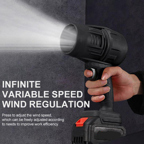Cordless Blower Portable Handheld Electric Brushless Turbo Jet Fan w/2 Batteries V201-FUN0048BL8AU