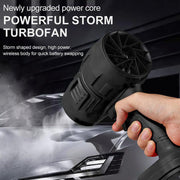 Cordless Blower Portable Handheld Electric Brushless Turbo Jet Fan w/2 Batteries V201-FUN0048BL8AU