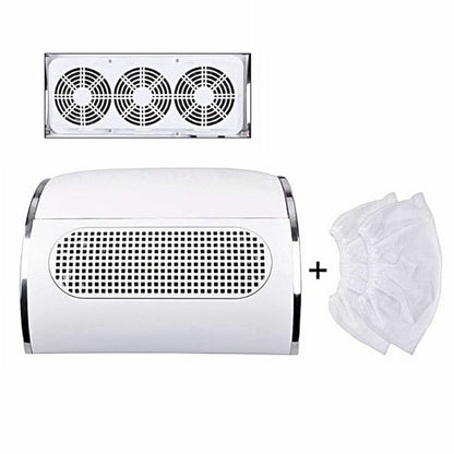 Nail Dust Collector Remover Fan Vacuum Cleaner 3 Fan Suction Manicure Machine V201-GAA1003WH8AU