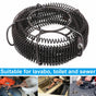 Plumber Drain Snake Pipe Metal Cleaner Pipeline Sewer 12M + 6 Drill Bit Tool DIY V201-GAA1206BL8AU
