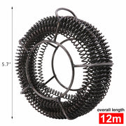 Plumber Drain Snake Pipe Metal Cleaner Pipeline Sewer 12M + 6 Drill Bit Tool DIY V201-GAA1206BL8AU