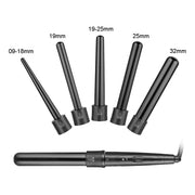 5 in 1 Hair Curler Wand Set Ceramic Styling Curling Iron Roller Barrel LED+Glove V201-GAA1902BL8AU