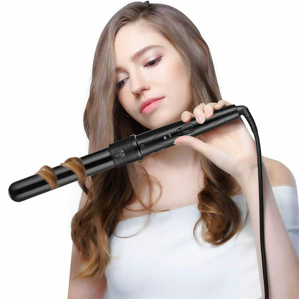5 in 1 Hair Curler Wand Set Ceramic Styling Curling Iron Roller Barrel LED+Glove V201-GAA1902BL8AU