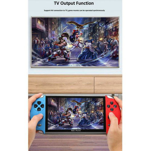 20000+ Retro Games 7 inch Handheld Game Consoles Portable Games Console X12 Plus V201-GAME0016BL8AU