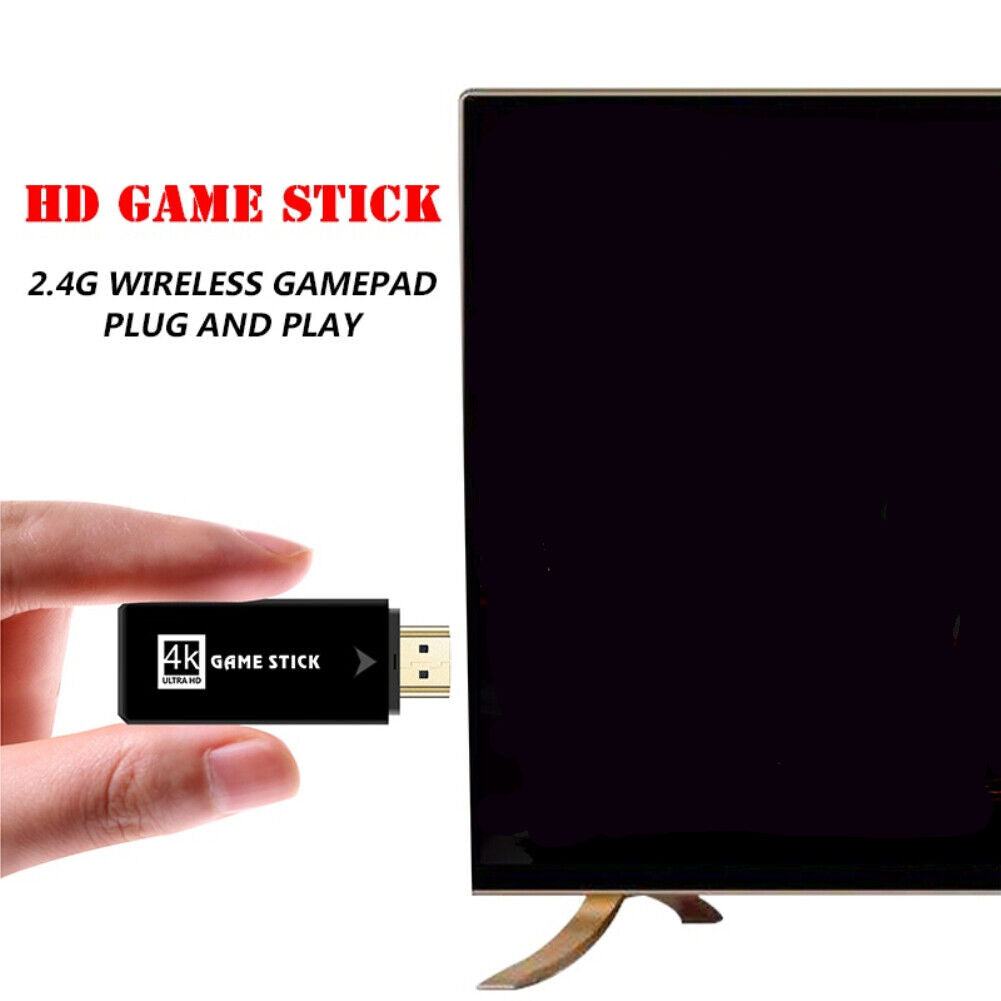 64G 15000+ Retro Classic Video Game Console Stick+2 Wireless Controller HDMI TV V201-GAME0064BL8AU