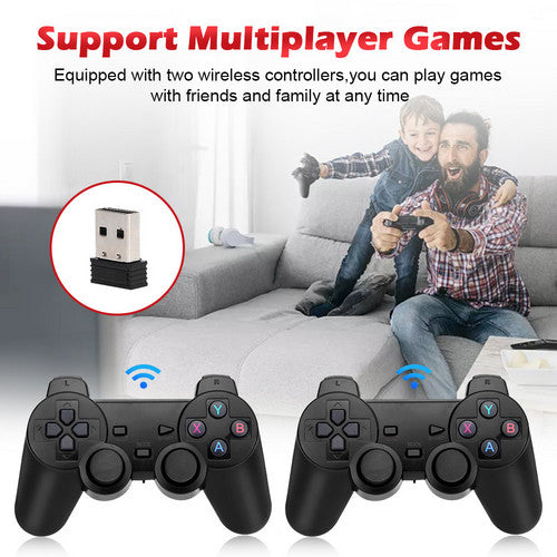 40000+ HD HDMI Pre-Loaded Retro Video Game Stick Console +2 Wireless Controller V201-GAME0128BL8AU