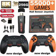 55000+ 4K HDMI Pre-Loaded Retro Game Stick Console 2X Wireless Controller Video V201-GAME0256ANDTF