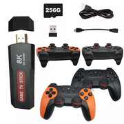 55000+ 4K HDMI Pre-Loaded Retro Game Stick Console 2X Wireless Controller Video V201-GAME0256ANDTF