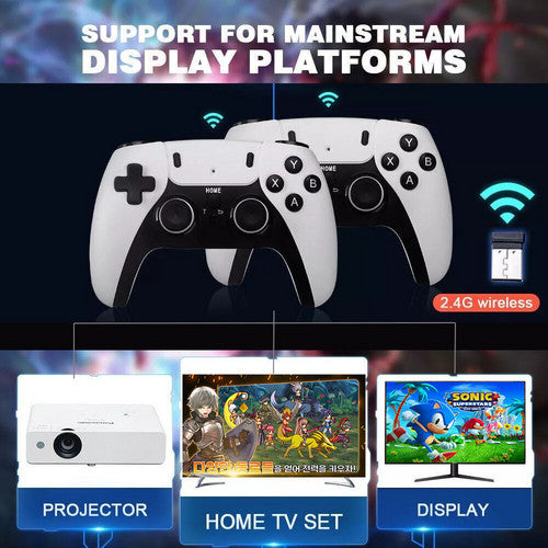60000+ TV Video Game Stick Retro Gaming Console w/ 2 Wireless Controller 4K HDMI V201-GAME0256WH8AU